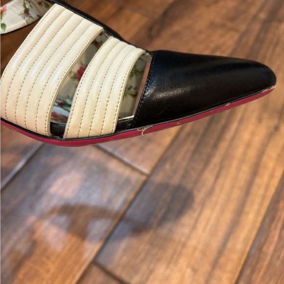 Authentic Gucci GG rare sling back black floral heel size 39 - Picture 14 of 16